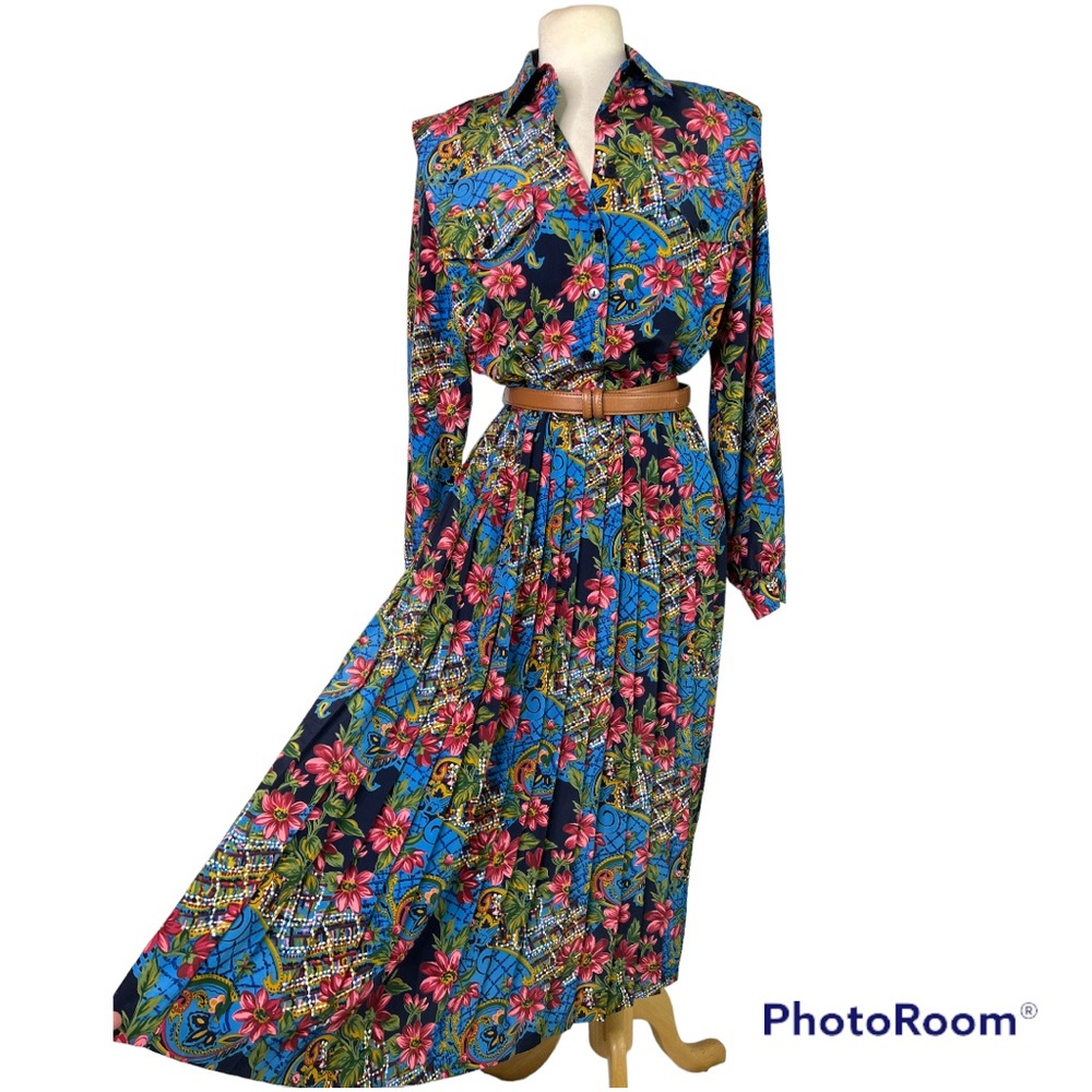 Floral Long Sleeve Maxi Dress